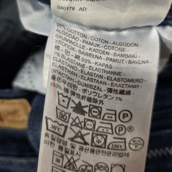 Levi’s 515 Bootcut Jeans Dark Wash Blue Mid Rise Flap Pocket Denim Size 10 / 30 - Picture 6 of 13